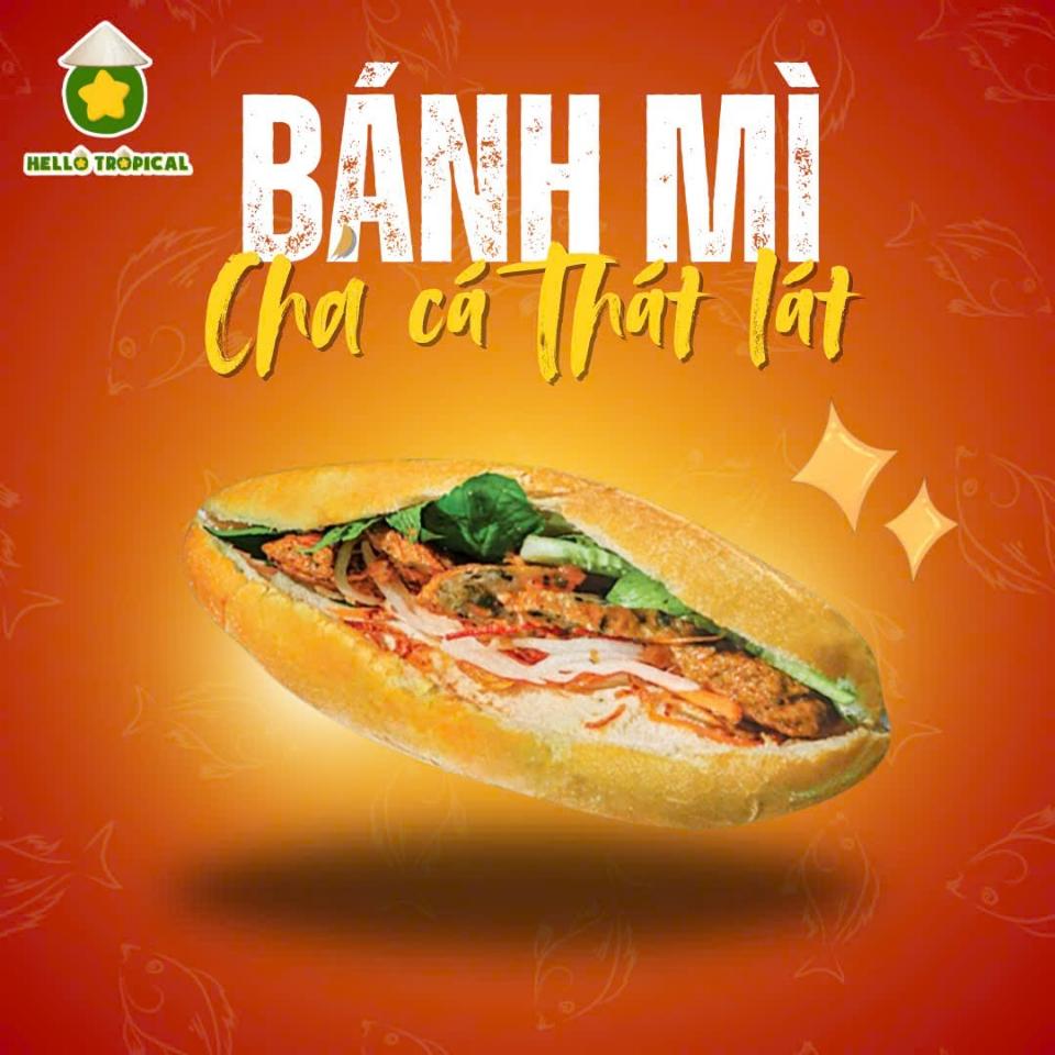 Bánh mì chả cá thát lát-duoc-ban-tai-Hellô Trôpical