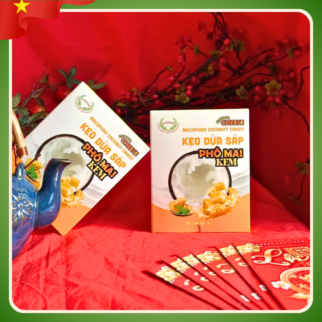 Kẹo dừa sáp phô mai kem VICOSAP (100g)-duoc-ban-tai-HELLO TROPICAL VIETNAM