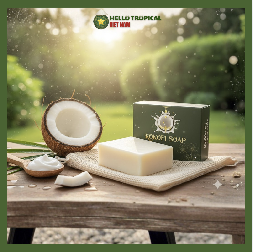 Xà phòng tắm KOKOFI Natural (Bánh 90g)-duoc-ban-tai-HELLO TROPICAL VIETNAM