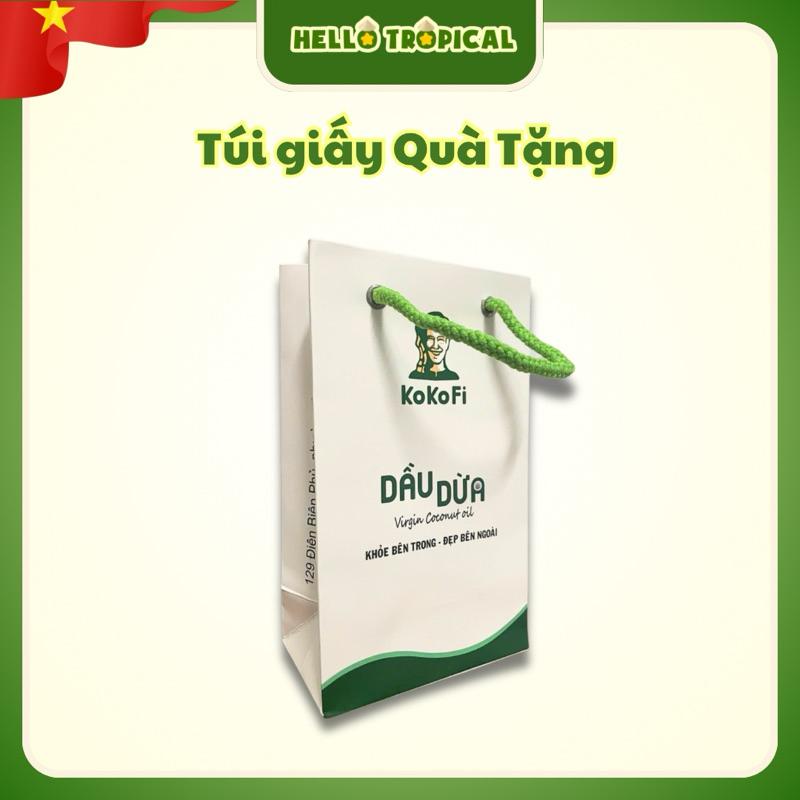 Dầu dừa ép lạnh tinh khiết dưỡng tóc dưỡng da có thể uống KOKOFI từ vùng dừa Trà Vinh (chai chiết tiết kiệm 500ml)-duoc-ban-tai-HELLO TROPICAL VIETNAM