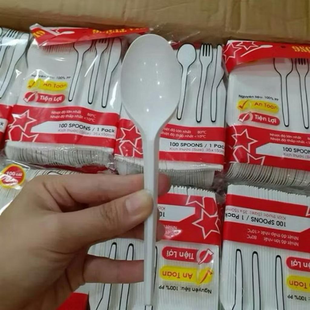 Thìa nhựa tiện lợi-duoc-ban-tai-Scafe Hải Phòng