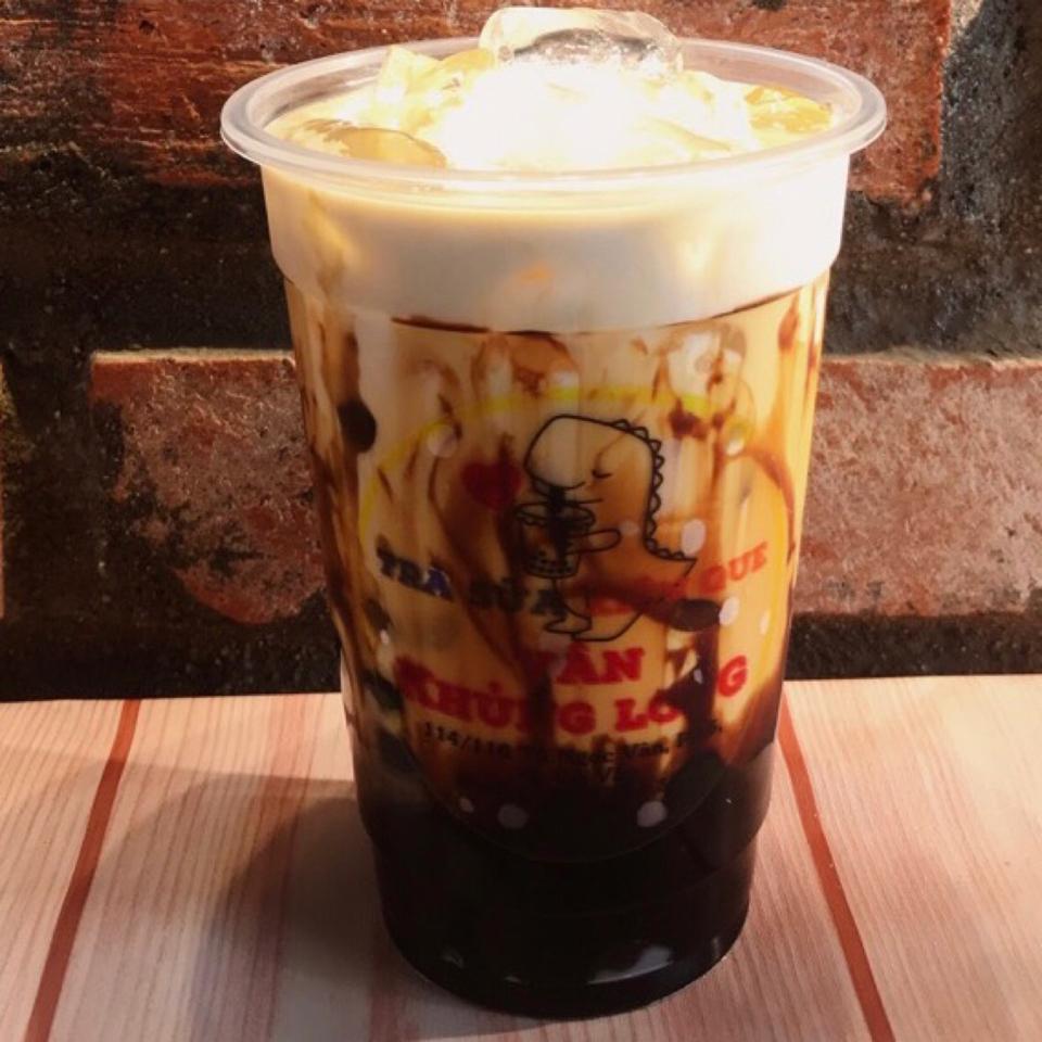 Sữa tươi trân châu đường đen-duoc-ban-tai-Vân Khủng Long