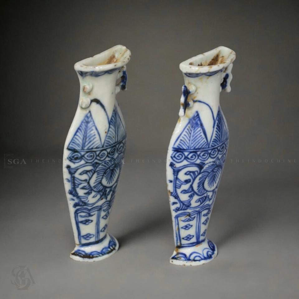 Cặp treo tường sứ trắng xanh-duoc-ban-tai-SAIGON GALLERY ART