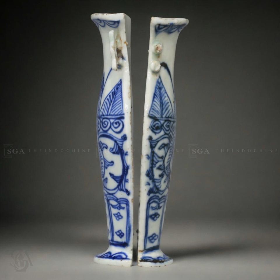 Cặp treo tường sứ trắng xanh-duoc-ban-tai-SAIGON GALLERY ART