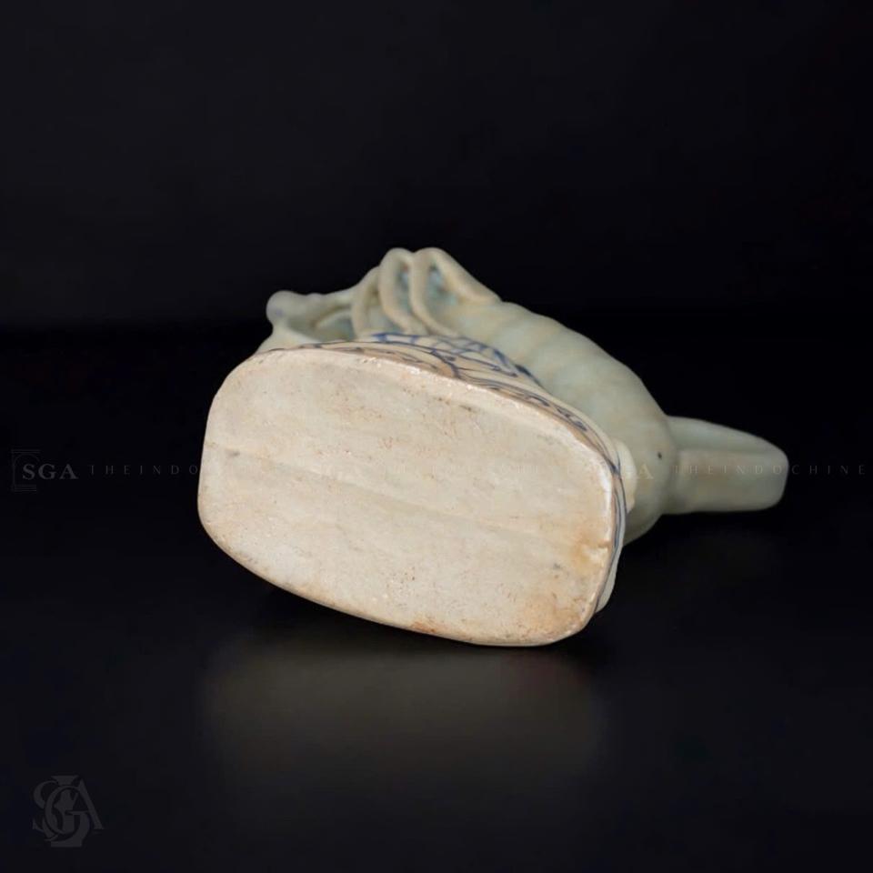 Ấm rượu tôm gốm nhà Lý-duoc-ban-tai-SAIGON GALLERY ART