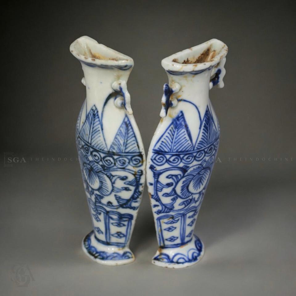 Cặp treo tường sứ trắng xanh-duoc-ban-tai-SAIGON GALLERY ART