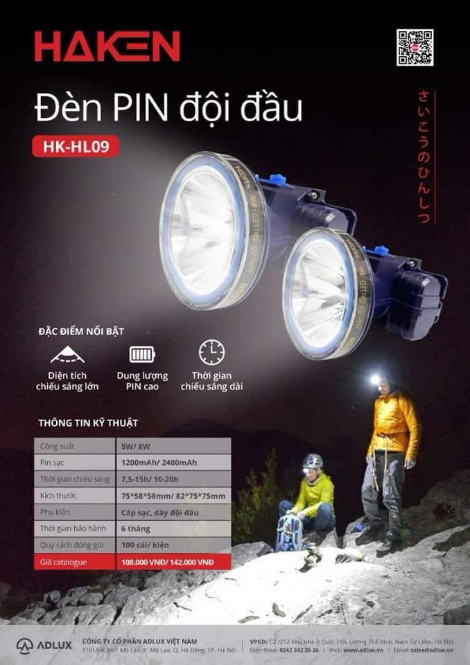 Đèn đội đầu haken 5w hk-hl09-duoc-ban-tai-BẾP ANH ĐỨC.VN