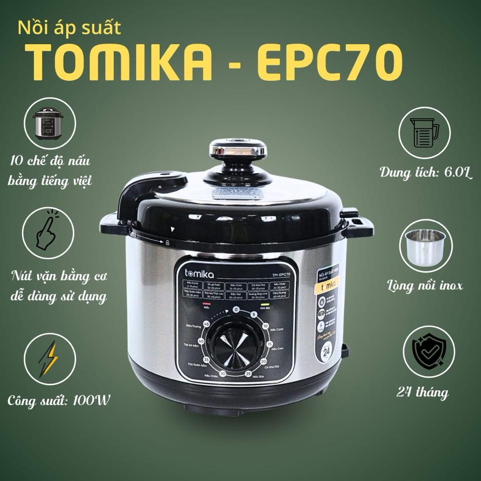 NỒI ÁP SUẤT TOMIKA-EPC70-duoc-ban-tai-BẾP ANH ĐỨC.VN