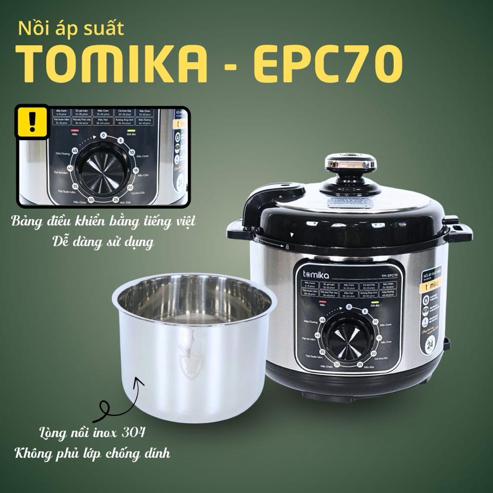 NỒI ÁP SUẤT TOMIKA-EPC70-duoc-ban-tai-BẾP ANH ĐỨC.VN