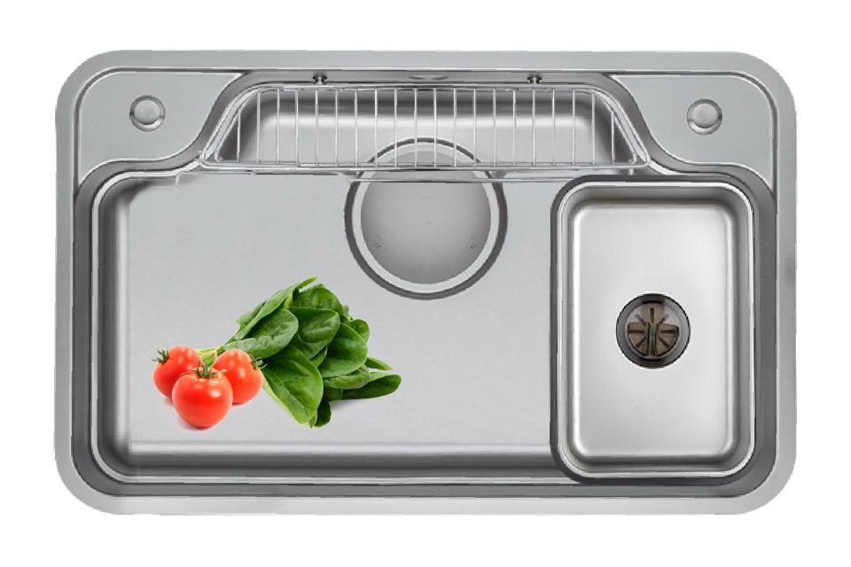 CHẬU RỬA BÁT GX7548JP HIKARI (tặng vòi rút)-duoc-ban-tai-BẾP ANH ĐỨC.VN