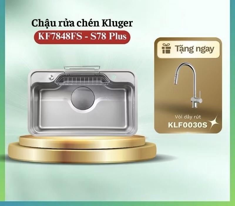 chậu rửa bát kluger KF7848FS-S78PLUS-duoc-ban-tai-BẾP ANH ĐỨC.VN