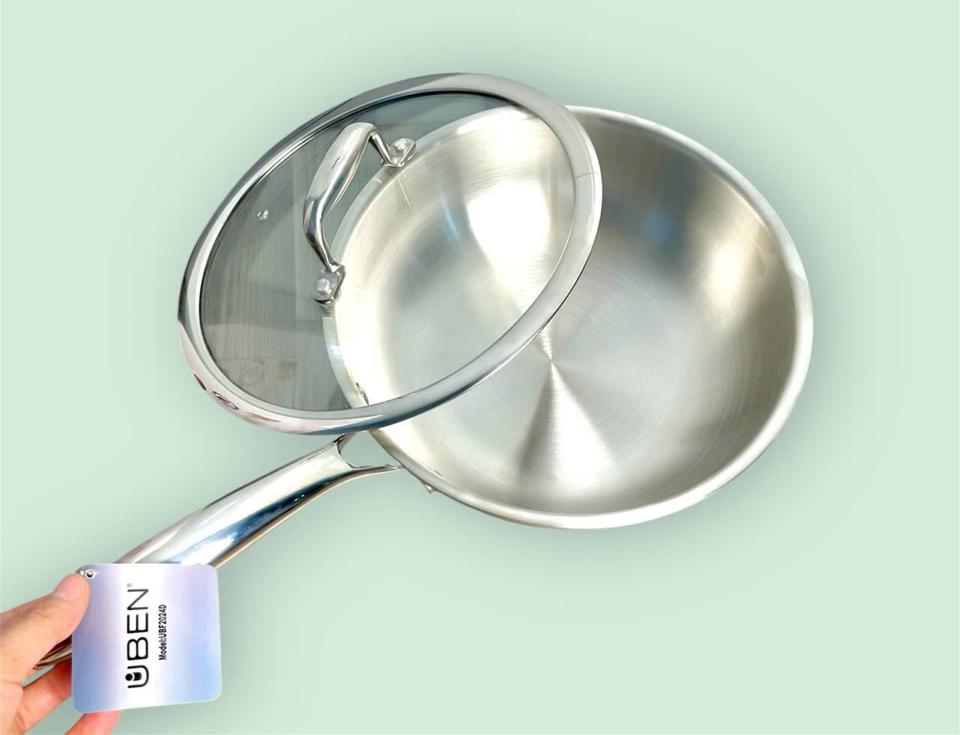 CHẢO SÂU LÒNG ĐÚC INOX 304 LIỀN KHỐI PHI 28 UBF2028D-duoc-ban-tai-BẾP ANH ĐỨC.VN