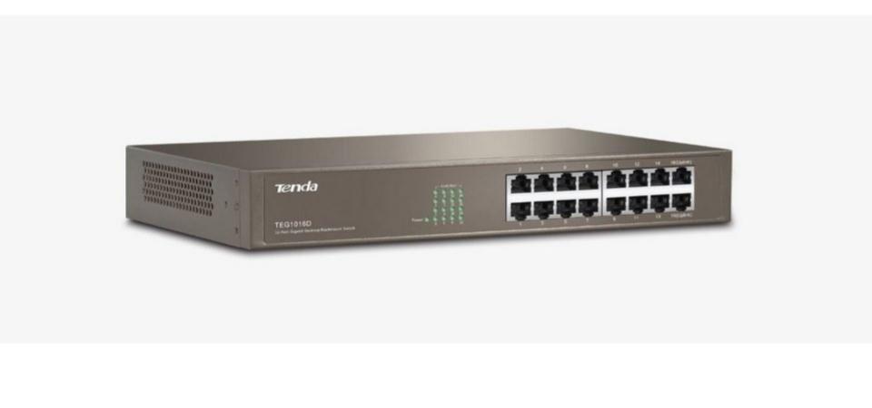 30_Switch Tenda TEG1016D 16 port Gigabit (1.0Gbps, Vỏ sắt)-duoc-ban-tai-Cty TNHH TBVP Huy Bảo