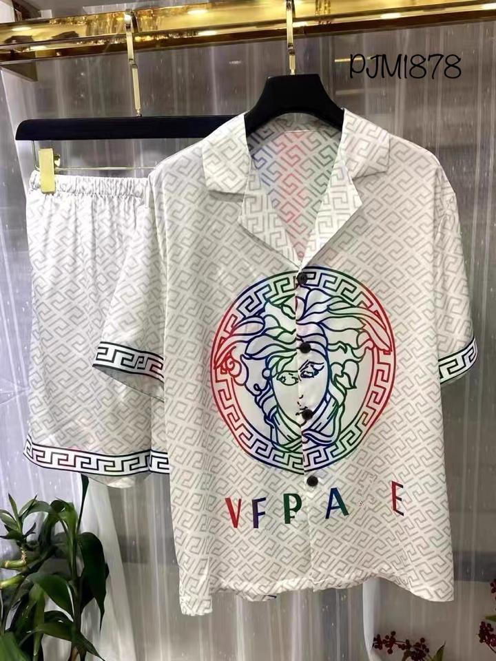 Pajamas nam lụa xước Versace - PJM1878-duoc-ban-tai-BlvckNo - Đồ ngủ cao cấp có sẵn