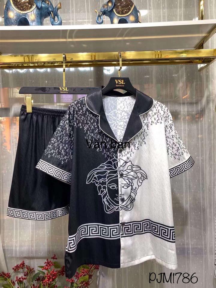 Pajamas nam Versace đen trắng siêu cấp - PJM1786-duoc-ban-tai-BlvckNo - Đồ ngủ cao cấp có sẵn