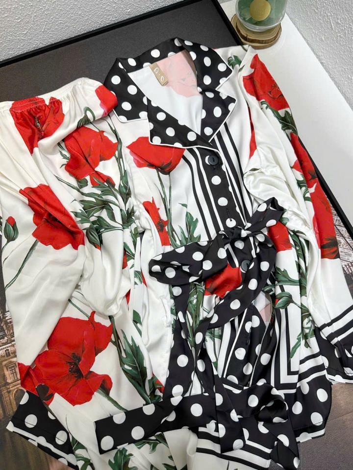 Pajamas lụa hoa đỏ siêu xinh - PJM0087-duoc-ban-tai-Venus Boutique