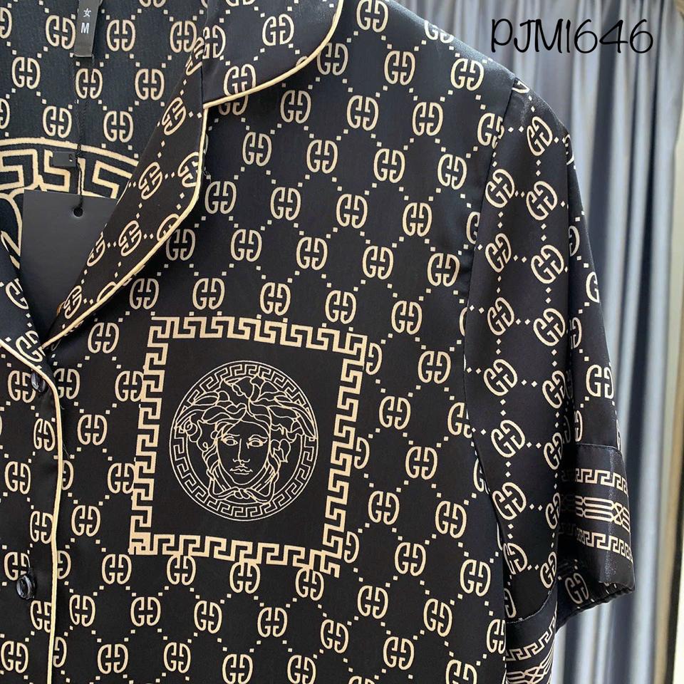 Pajamas đùi lụa mịn Versace - PJM1646-duoc-ban-tai-BlvckNo - Đồ ngủ cao cấp có sẵn