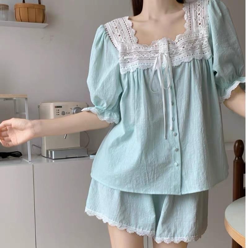 Pajamas đùi vải thô - PJM1559-duoc-ban-tai-BlvckNo - Đồ ngủ cao cấp có sẵn