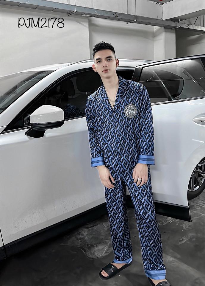 Pajamas nam Versace lụa mịn siêu cấp - PJM2178-duoc-ban-tai-BlvckNo - Đồ ngủ cao cấp có sẵn