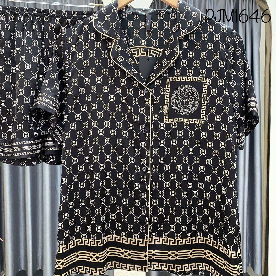 Pajamas đùi lụa mịn Versace - PJM1646-duoc-ban-tai-BlvckNo - Đồ ngủ cao cấp có sẵn