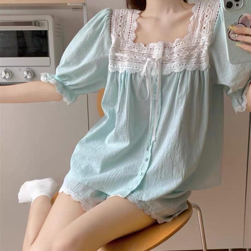 Pajamas đùi vải thô - PJM1559-duoc-ban-tai-BlvckNo - Đồ ngủ cao cấp có sẵn