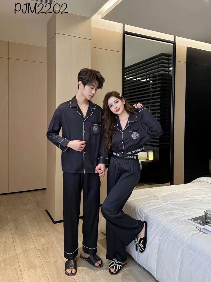 Pajamas lụa xước - PJM2202-duoc-ban-tai-BlvckNo - Đồ ngủ cao cấp có sẵn