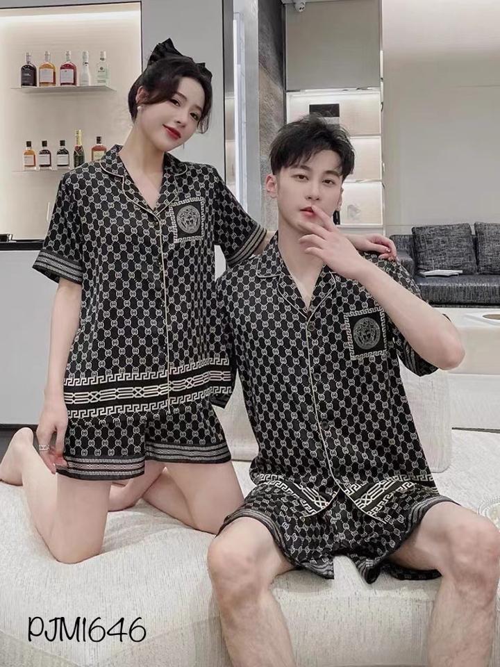 Pajamas đùi lụa mịn Versace - PJM1646-duoc-ban-tai-BlvckNo - Đồ ngủ cao cấp có sẵn