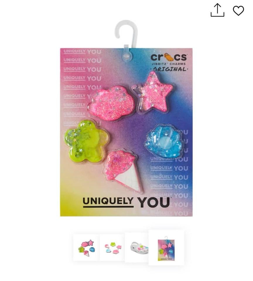Crocs Charm - Set Squish Glitter-duoc-ban-tai-Diệu Hằng Auth