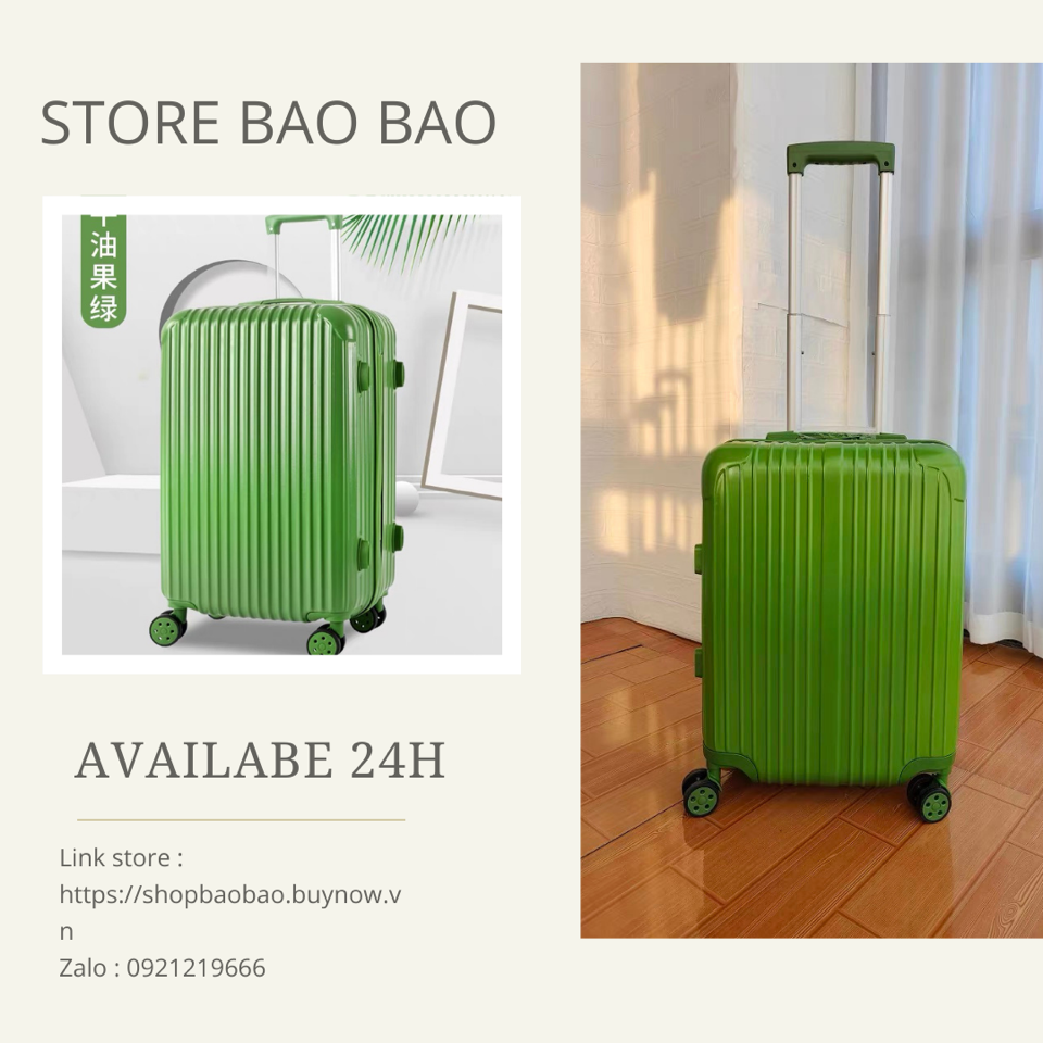 Vali xanh lá nhám  20in-duoc-ban-tai-Shop Bảo Bảo
