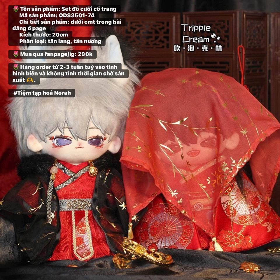 【OD01-74】Set đồ cưới cổ trang TrippleCream dành cho doll 20cm-duoc-ban-tai-Tiệm tạp hoá Norah
