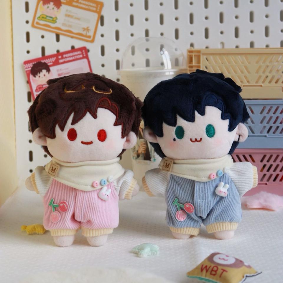 【OD214】Set jump liền thân yếm vải gân dễ thương dành cho doll 15cm-duoc-ban-tai-Tiệm tạp hoá Norah