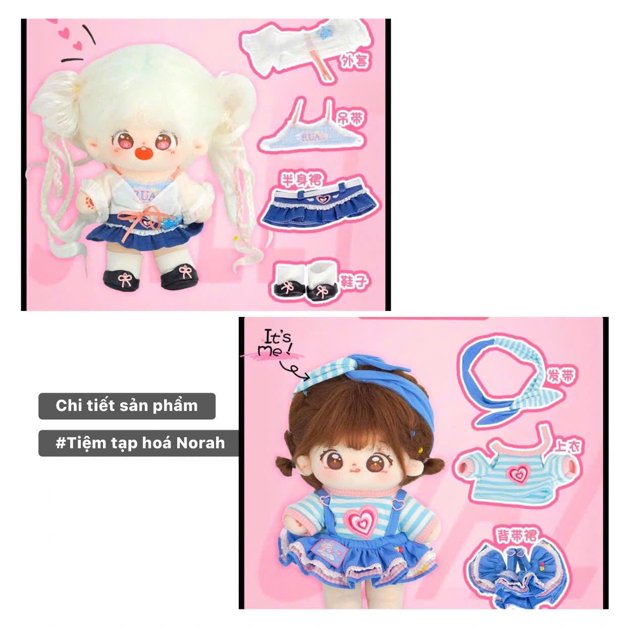 【ODS3528-26】Set váy ngắn Rua娃吧 dành cho doll 20cm-duoc-ban-tai-Tiệm tạp hoá Norah