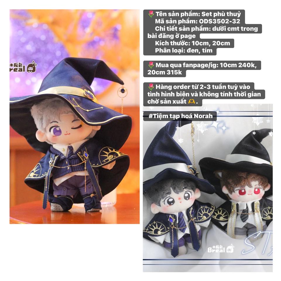 【OD02-32】Set phù thuỷ Breal dành cho doll 10cm, 20cm -duoc-ban-tai-Tiệm tạp hoá Norah