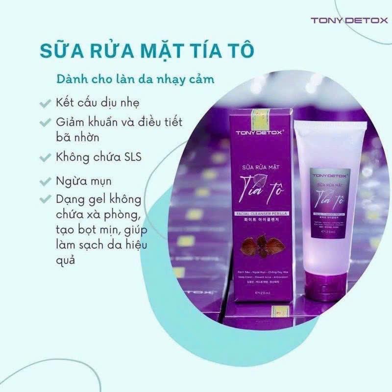Sữa Rửa Mặt Tía Tô Tony Detox-duoc-ban-tai-| Gifts ☈¡☈ô |