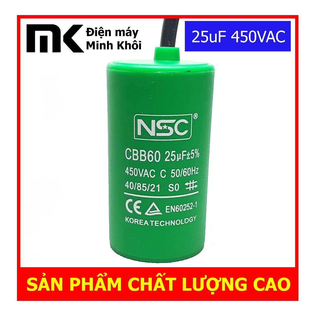 Tụ nhựa 25uf NSC -duoc-ban-tai-Điện Máy Minh Khôi