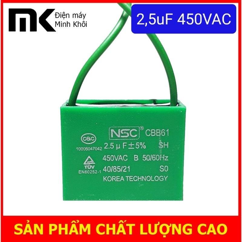 Tụ quạt 2,5uf NSC-duoc-ban-tai-Điện Máy Minh Khôi