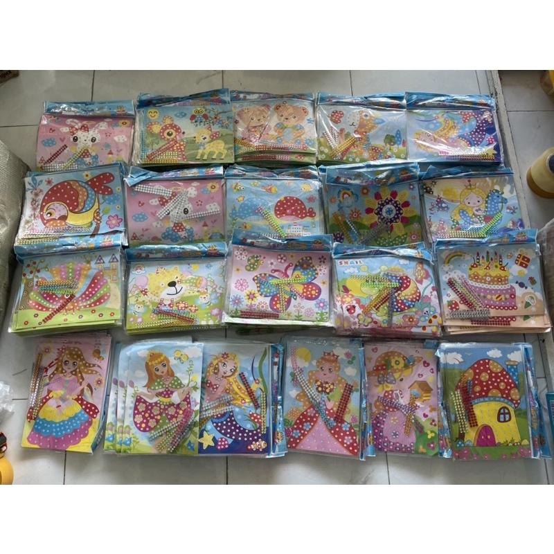 Tranh đính đá A4 (19x26)-duoc-ban-tai-VPP Huỳnh Khuyên (Tranh Cát - Tô Màu - Đồ Chơi Giáo Dục)