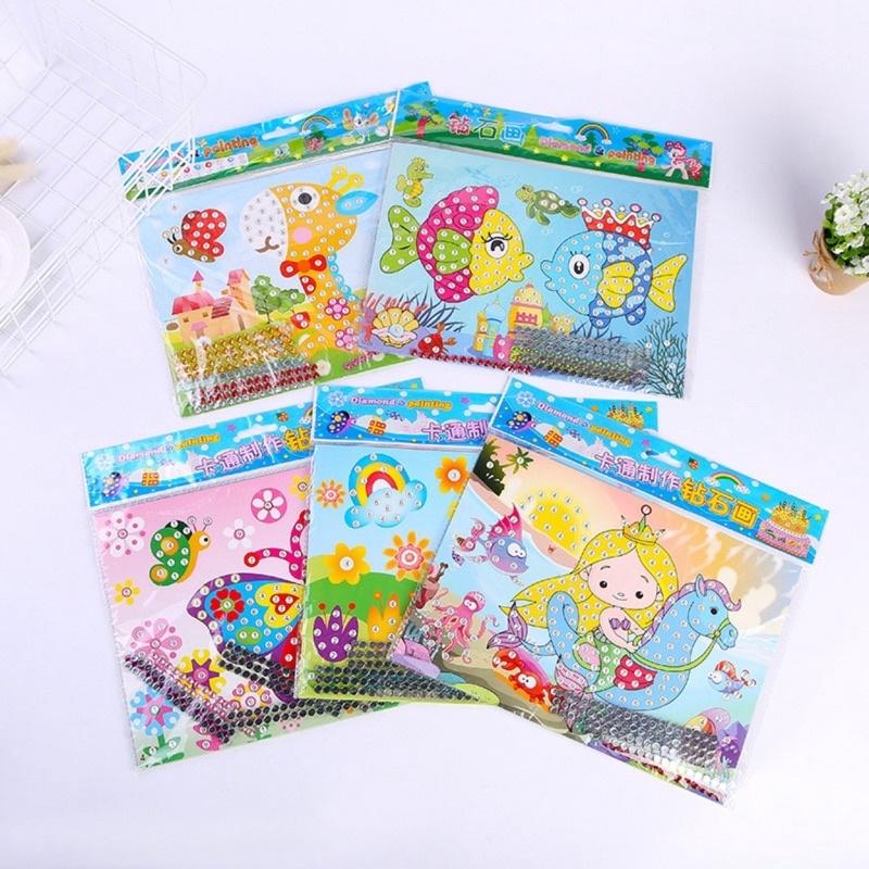 Tranh đính đá A4 (19x26)-duoc-ban-tai-VPP Huỳnh Khuyên (Tranh Cát - Tô Màu - Đồ Chơi Giáo Dục)