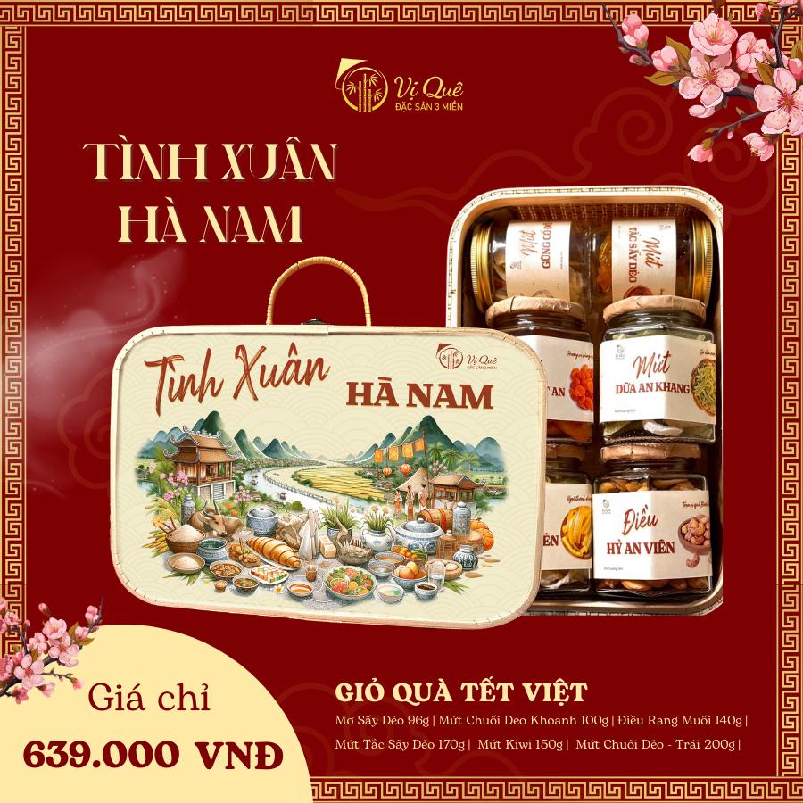 Giỏ quà tết 2024 Vị Quê - Quà tặng tết -TÌNH XUÂN HÀ NAM | Giỏ quà tết 63 tỉnh thành giỏ tre đựng quà tết-duoc-ban-tai-Vị Quê - Quà Tặng Đặc Sản