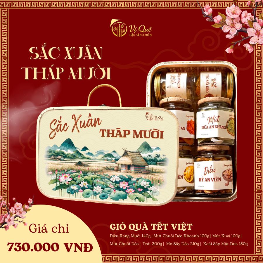 Giỏ quà tết 2024 Vị Quê - Quà tặng tết -SẮC XUÂN THÁP MƯỜI | Giỏ quà tết 63 tỉnh thành giỏ tre đựng quà tết-duoc-ban-tai-Vị Quê - Quà Tặng Đặc Sản