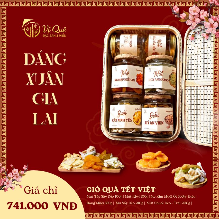 Giỏ quà tết 2024 Vị Quê - Quà tặng tết -DÁNG XUÂN GIA LAI | Giỏ quà tết 63 tỉnh thành giỏ tre đựng quà tết-duoc-ban-tai-Vị Quê - Quà Tặng Đặc Sản