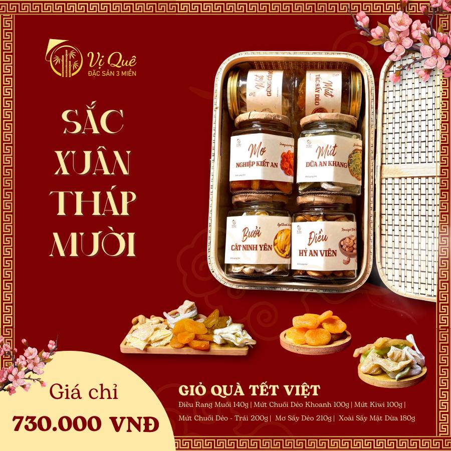 Giỏ quà tết 2024 Vị Quê - Quà tặng tết -SẮC XUÂN THÁP MƯỜI | Giỏ quà tết 63 tỉnh thành giỏ tre đựng quà tết-duoc-ban-tai-Vị Quê - Quà Tặng Đặc Sản