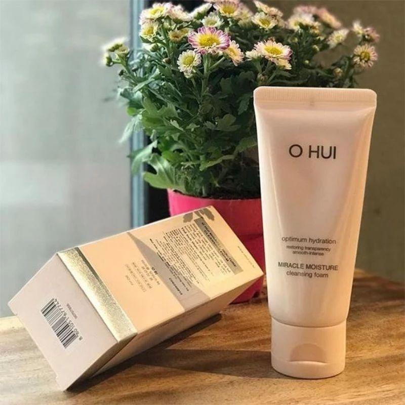 [ mini 40ml Trắng ] Sữa Rửa Mặt trắng da Dưỡng Ẩm Da làm sạch bụi bẩn tế bào sừng già OHUI extreme brightening foam-duoc-ban-tai-BTLoan