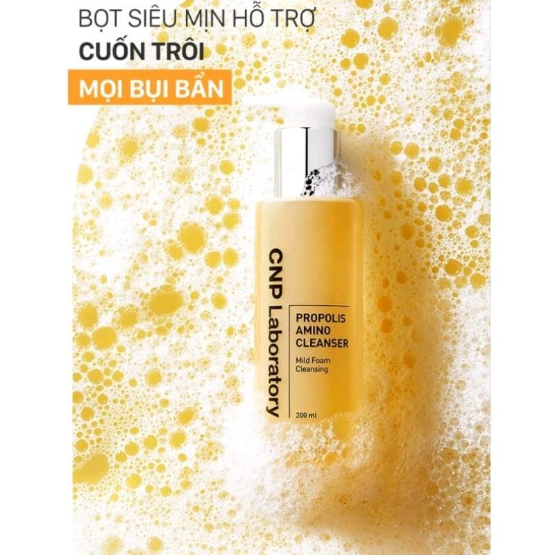 [ Full 200ML ] Sữa rửa mặt CNP Laboratory keo ong phục hồi, tái tạo CNP Propolis Amino Cleanser-duoc-ban-tai-BTLoan
