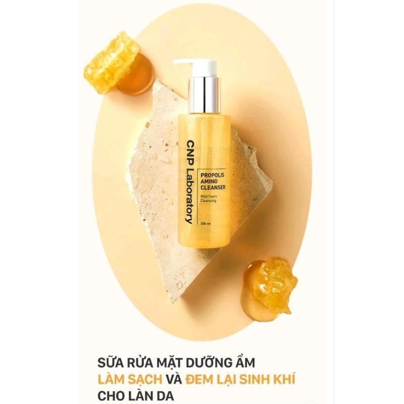[ Full 200ML ] Sữa rửa mặt CNP Laboratory keo ong phục hồi, tái tạo CNP Propolis Amino Cleanser-duoc-ban-tai-BTLoan