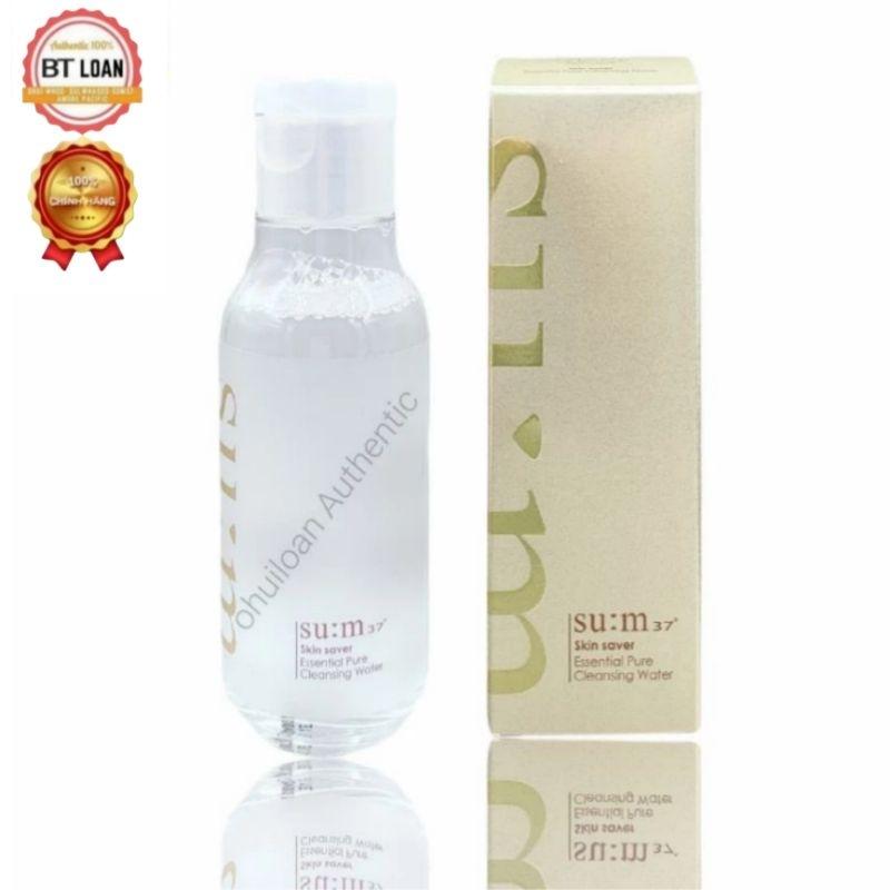 [ 100ml ] Nước Tẩy trang đa năng Làm sạch lớp make up , kem chống nắng ,Su:m37 Skin Saver Essential Pure Cleansing Water-duoc-ban-tai-BTLoan