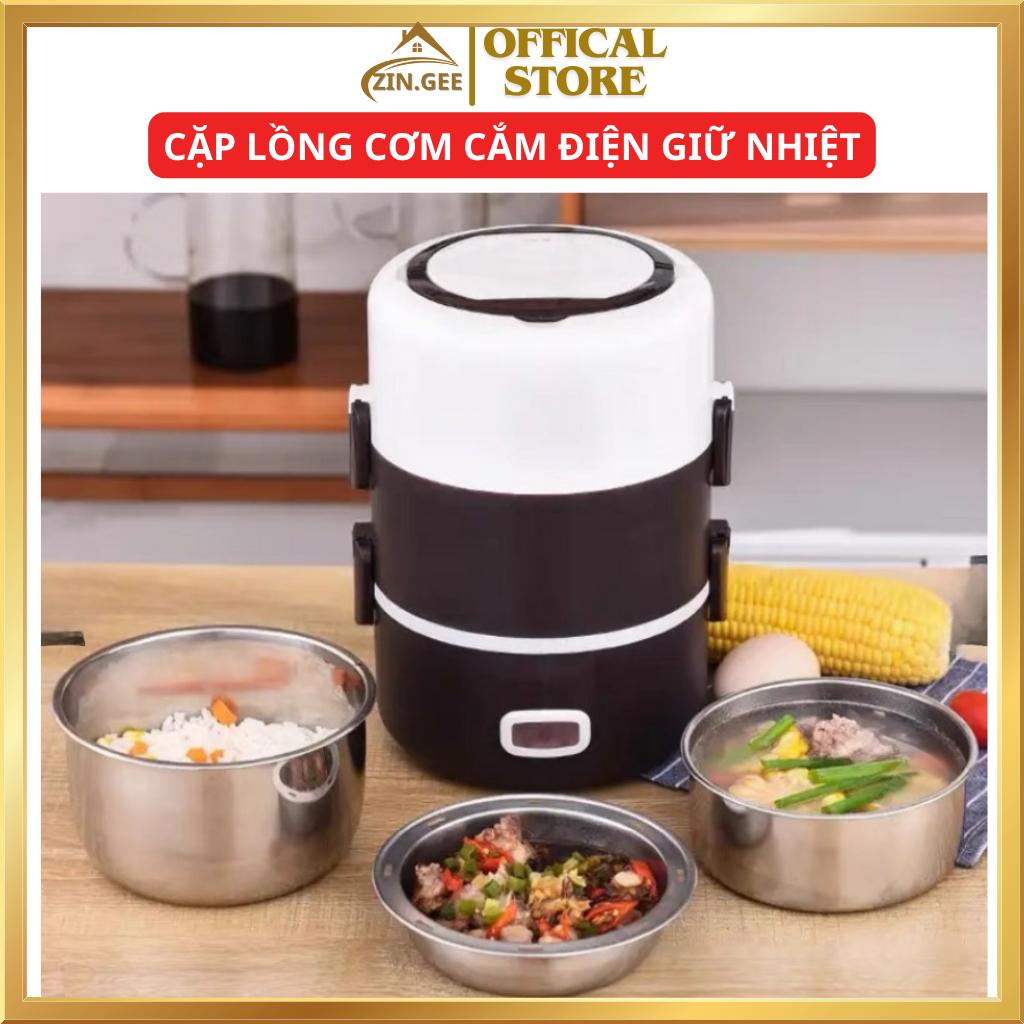 Hộp đựng Cơm Cắm điện giữ nhiệt cao cáp làm Nóng Siêu Tốc, cặp lồng cơm giữ nhiệt cắm điện-duoc-ban-tai-Quỳnh vy