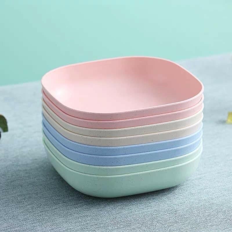Combo 5 đĩa lua mạch nhiều màu, đĩa đựng thức ăn tiện ích-duoc-ban-tai-Quỳnh vy