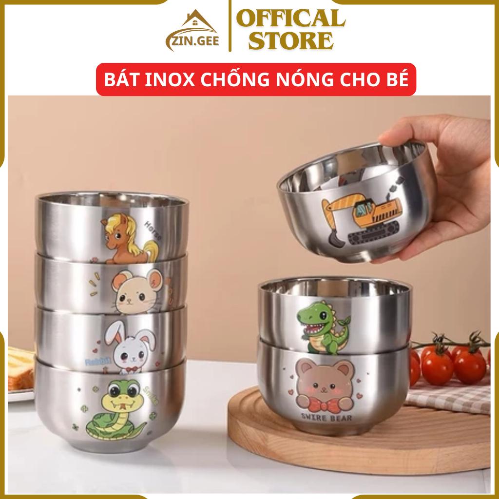 Bát inox chống nóng cho bé, bát nhẹ, lòng sâu tiện ích-duoc-ban-tai-Quỳnh vy