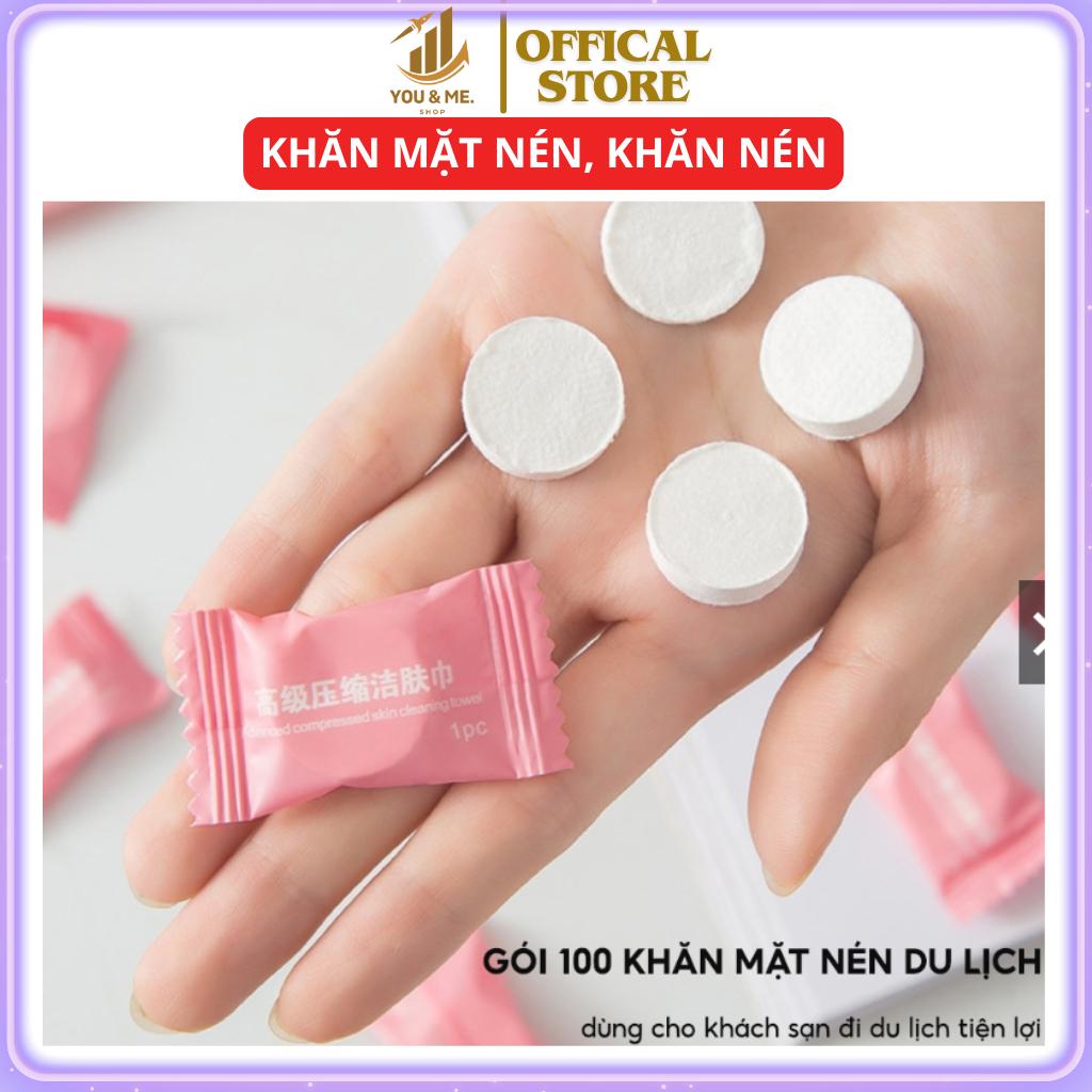 Gói 10 Khăn mặt nén dạng viên kẹo Dùng 1 lần YOUME- khăn nén dùng khi đi du lịch khách sạn tiện lợi-duoc-ban-tai-Quỳnh vy